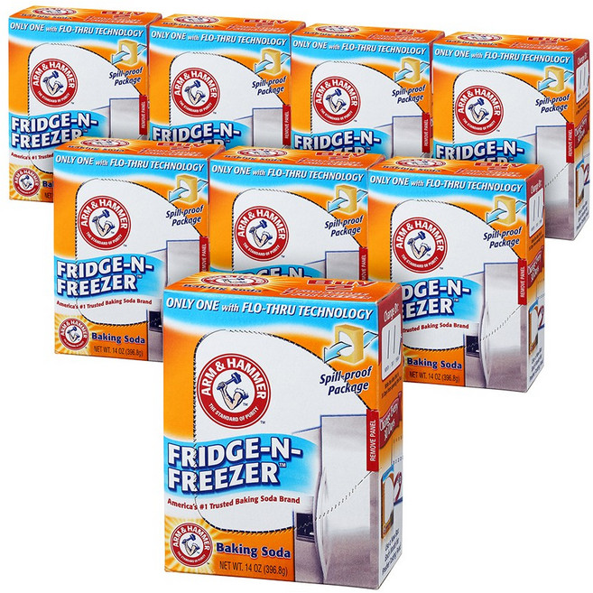 암앤헤머 냄새제거 베이킹소다 냉장고탈취제, 396.8g, 8개