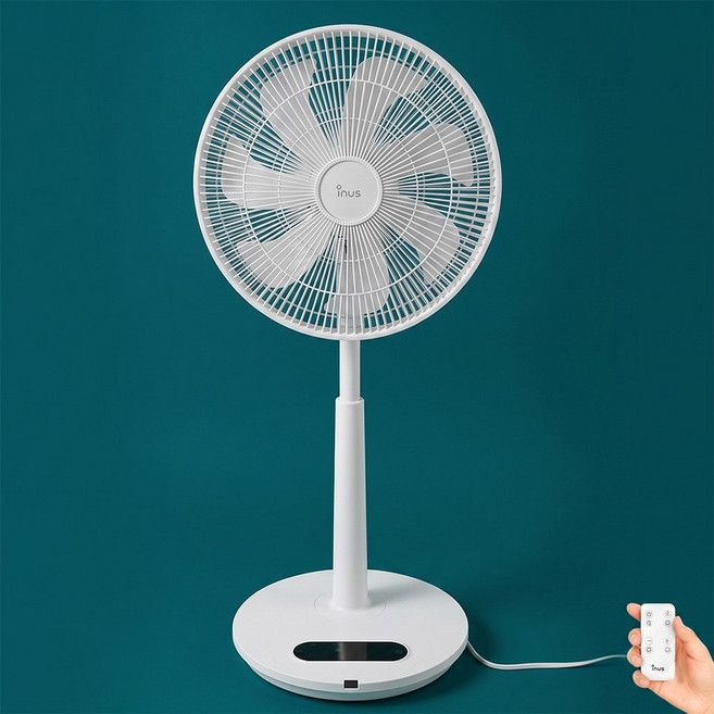 26년형 이누스 무선선풍기 리모컨선풍기 BLDC 저소음 조용한 스탠드형 35cm 7엽 날개, INF-9000