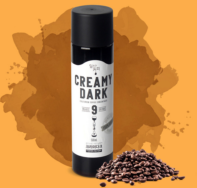 커피팩토리 피치 머스캣 스노우 프리미엄 블랜드 콜드브루 더치커피 100% 원액, 500ml, 1개