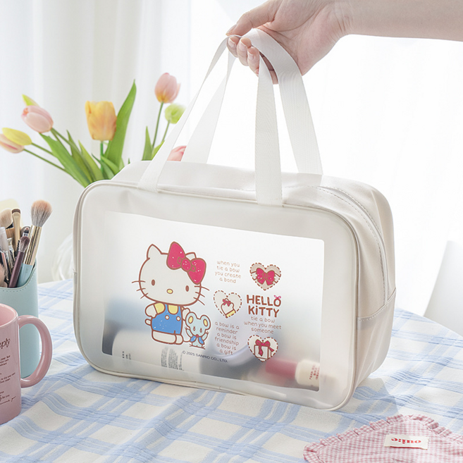 산리오 수영가방 시나모롤 사각 비치백 투명 수영장 물놀이 워터파크 대용량 가방