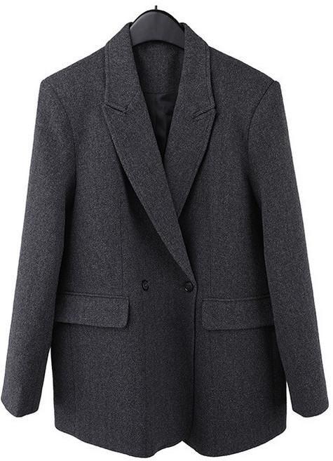 THE MIND 羊毛高級感西裝外套女秋冬新款韓版毛呢西服