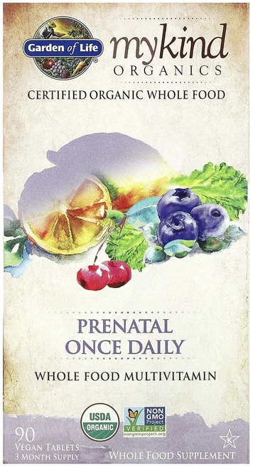 Garden of Life MyKind Organics 임산부용 데일리 식물성 정제 90정, GardenofLifeMyKindOrganics임산부용, 1개 - 쿠팡