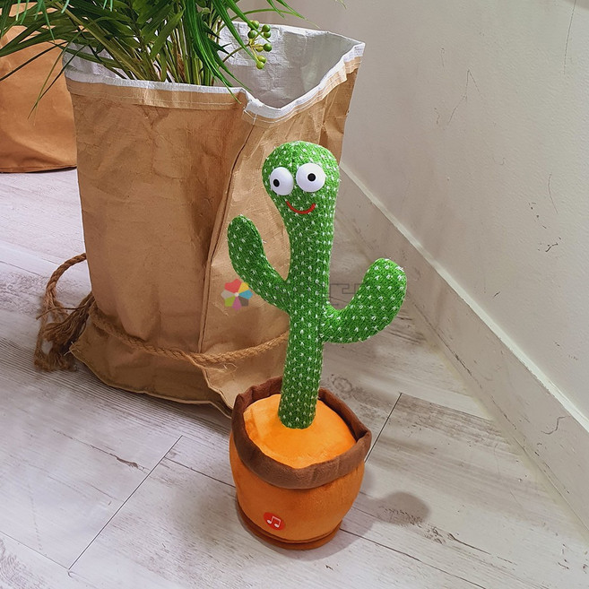 토이랄라 춤추는 선인장 춤추는 LED 선인장 KC인증, 1개