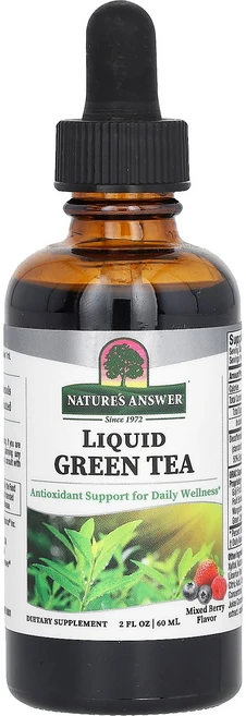 Nature's Answer Liquid Green Tea Mixed Berry 2 fl oz 60 ml, 1개, 60ml - 쿠팡