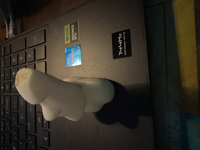 3D列印摩艾石像模型, 木頭色