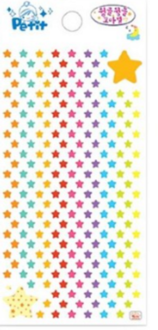 쁘띠팬시 튕클튕클 꼬마별 1탄 da5156-b, 12개