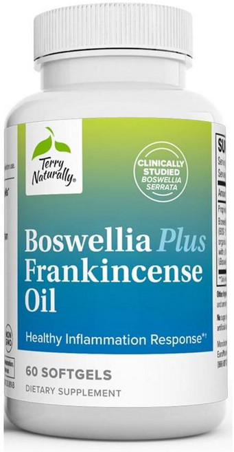 테리 내추럴리 보스웰리아 플러스 프랑킨센스 오일 소프트젤 Terry Naturally Boswellia Frankincense Oil, 1개, 60정