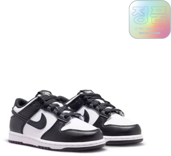 (백화점정품/AS) 나이키 덩크 로우 베이비 블랙 화이트 검흰 범고래 키즈 토들러 아동신발 어린이운동화