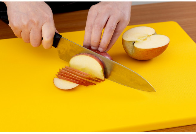 업소용 위생도마 대형 45cm x35cm 식당 주방 컬러도마 백색 적색 노랑 청색 녹색 성우라인, 1개, 노란색