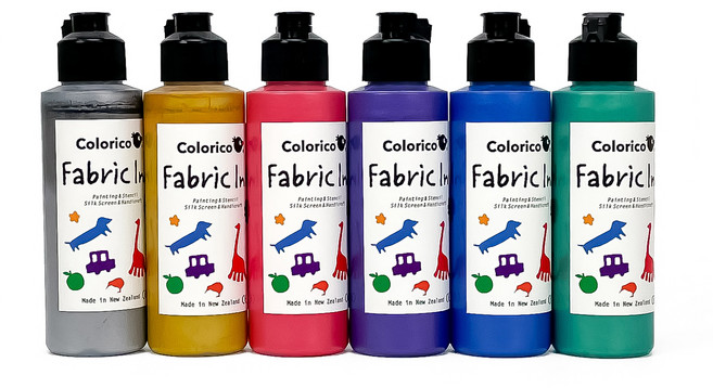 칼라리코 패브릭 염색물감 120ml 메탈릭 세트