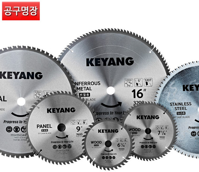 계양 원형톱날 10인치 목공용 255mm X 100날 / 공구명장, 10인치 목공용 255mmX100날, 1개