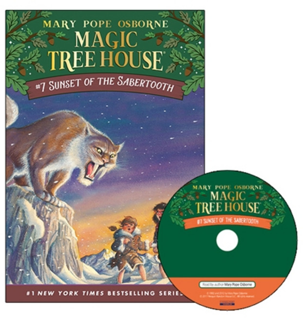 Magic Tree House 7 Sunset of the Sabertooth (book+CD)