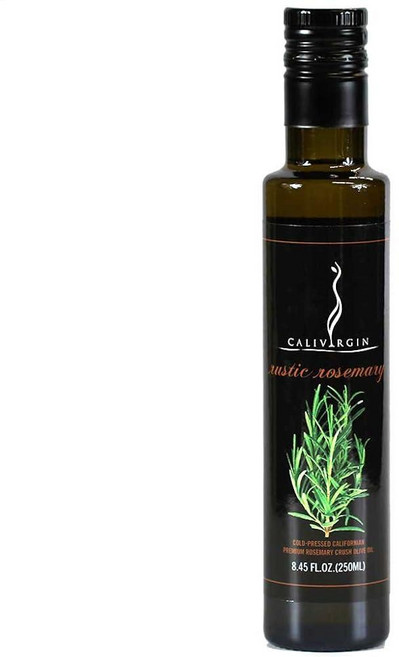 Calivirgin 로즈마리 올리브 오일 - 로즈마리 주입 엑스트라 버진 올리브 오일 - 냉압착 올리브 오일 - 로즈마리 맛 올리브 오일 - 방부제 없음 유기농 재배 올리브, 1개, 250ml