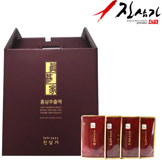 진삼가 6년근 홍삼추출액 45 구증구포 100포, 1개