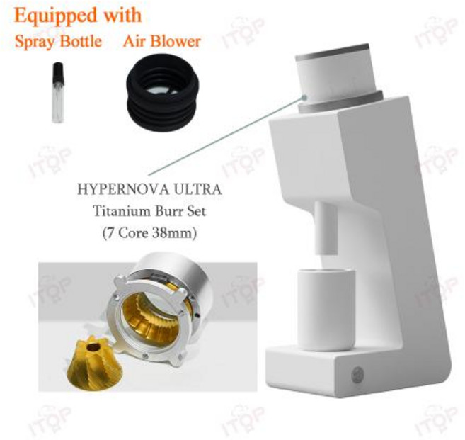 전동 커피그라이더 휴대용 원두커피 미니 전기 커피 그라인더 코어 버 가정용 콩 에스프레소 필터 용 밀러, 220-240V 50-60Hz, 미국, 41)38mm 7core, 1개