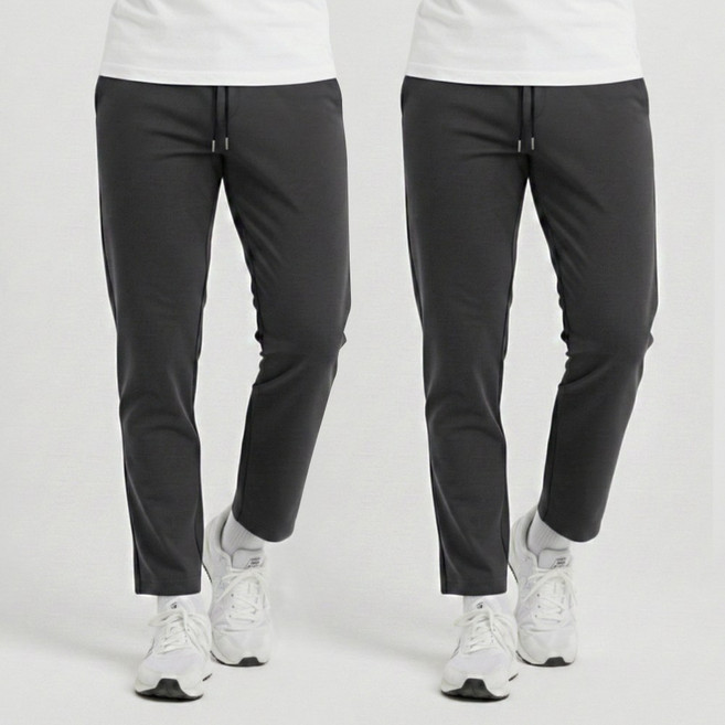 1+1 모션 남자 일자 스판 밴딩 바지 카고 조거 팬츠 슬랙스 빅사이즈 트레이닝 작업복