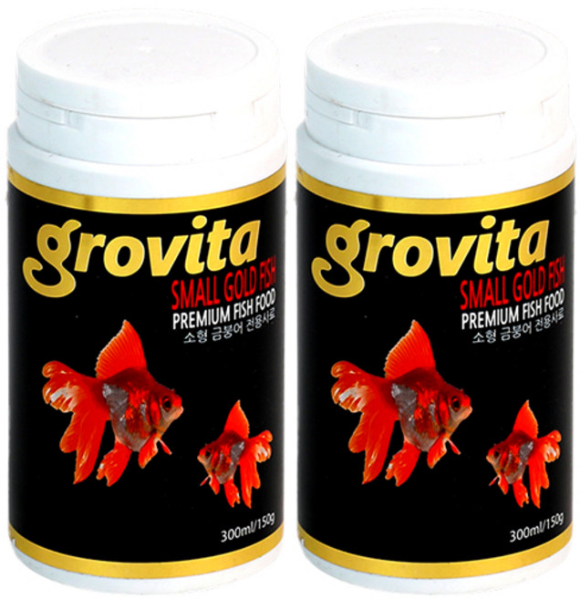 그로비타 소형금붕어사료 150g * 2묶음, 300ml, 2개