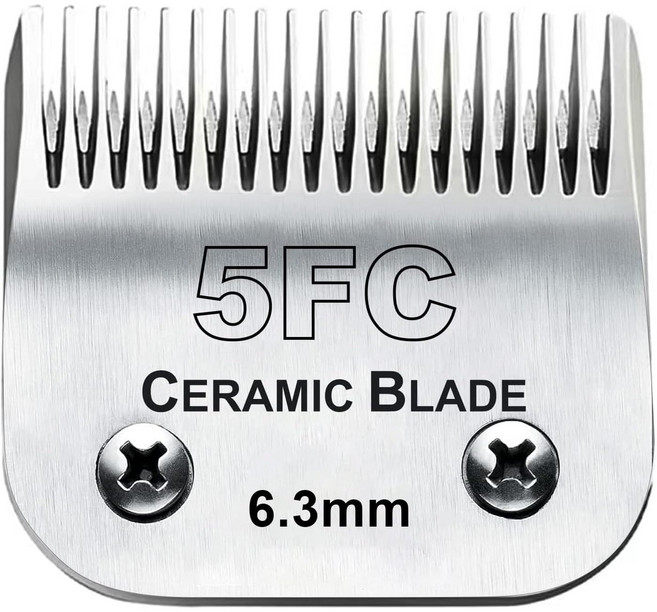 앤디스 이발기 애완용품 교체날 Andis 클리퍼날 호환용 전문가용 이발기날, 1개, 5FC(6.3mm)
