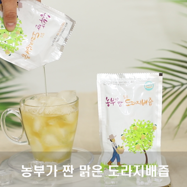 농부가 짠 맑은 도라지배즙, 100ml, 60개