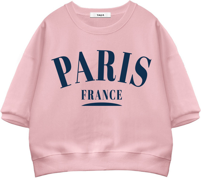 몰토벨리노 토르소 TSF 파리프랑스 세미오버핏 크롭 반팔 맨투맨