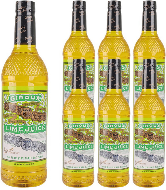 지룩스 라임주스 라임원액 라임즙 칵테일 에이드 홈카페, 750ml, 6개