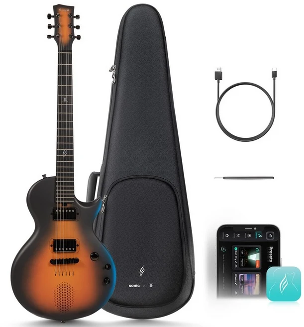 Enya Electric Guitar Jack Signature Sonic JT 스마트 일렉트릭 카본 파이버 기타(15W - 쿠팡