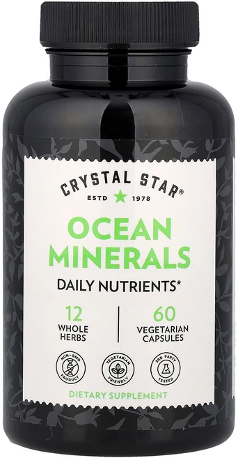 Crystal Star Ocean Minerals 60 Vegetarian Capsules, 1개 - 쿠팡