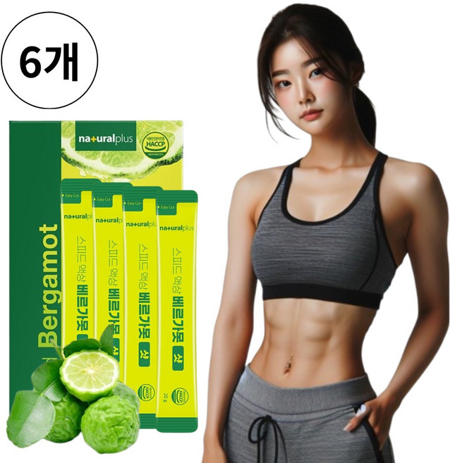 Natural Plus 베르가못 샷 폴리페놀 추출물 이탈리아산 액상 HACCP, 6개, 300g