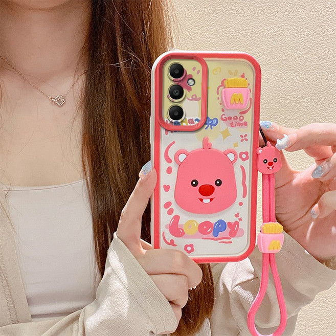 나무나라 갤럭시A15 A14 A13 A12 A10S 귀여운 캐릭터 스트랩 젤리 입체케이스 CY265