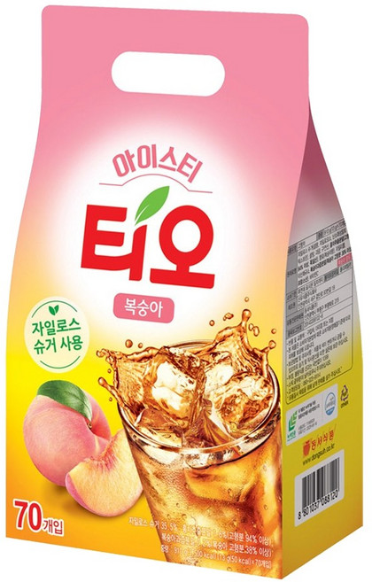 동서식품 티오 아이스티 복숭아맛 13g x 70개입, 1개