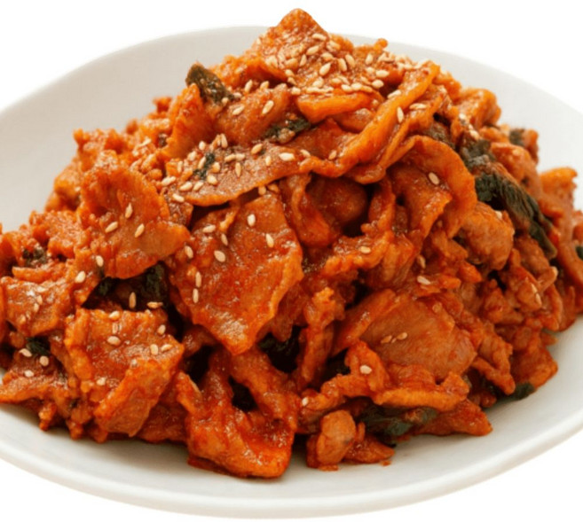 제주 흑돼지 제육볶음 고추장양념 돼지불백 주물럭, 2개, 400g