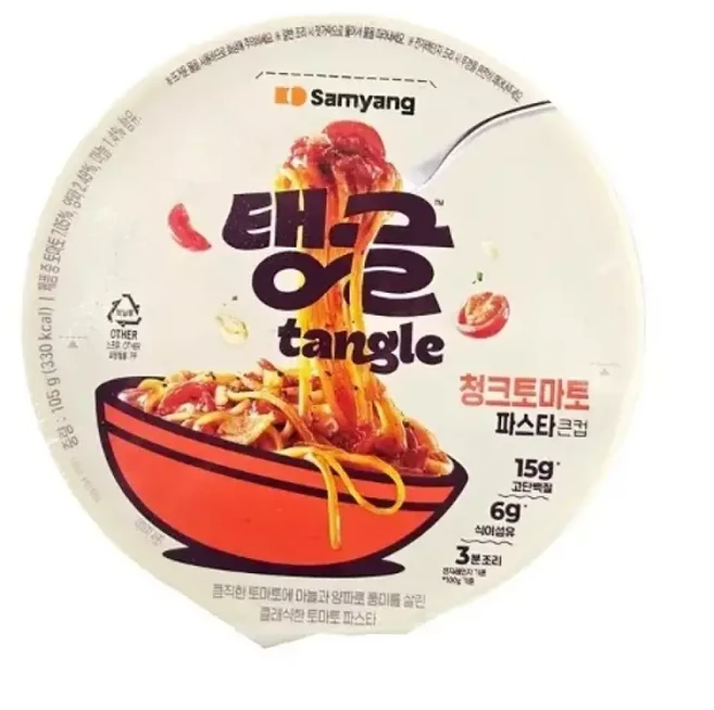 삼양 탱글 청크토마토 파스타 큰컵 105g 4개