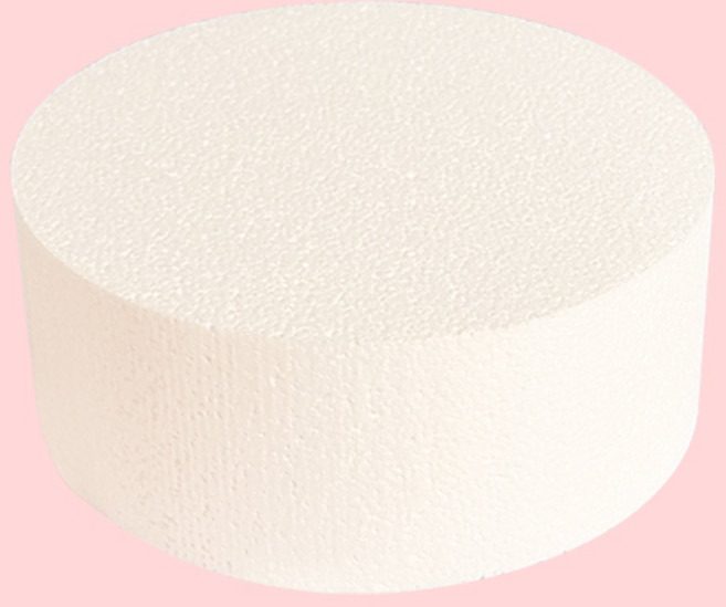 원형 스티로폼 케익 모형 1호 2호 3호 슈가크레프트 크림클레이 아이싱연습, 원형)지름210mmx높이70