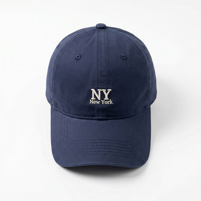 VITALO NY 데일리 볼캡 남녀공용 자수 코튼 캡모자 봄 여름 캐주얼 모자