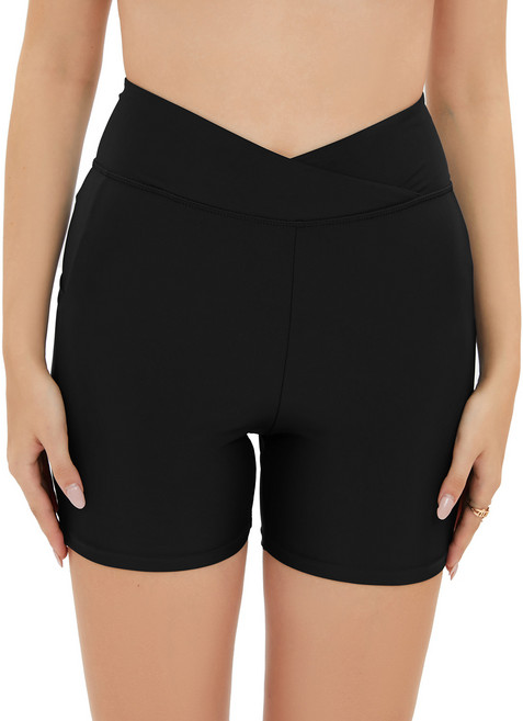 高腰修身女泳褲, XL