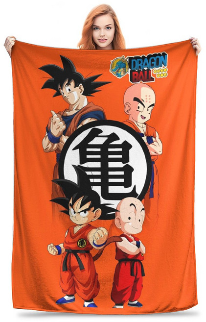 드래곤볼 니트 담요 플란넬 애니메이션 손오공 침대 침실 이불, 150x125cm, 13. 16 / C. 150x125cm