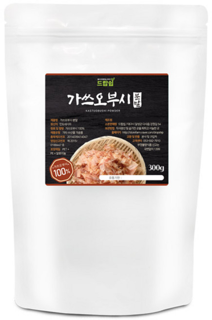 드랍쉽 가쓰오부시분말 300g 1kg 가쓰오부시 분말 가루 파우더 가다랑어 천연 조미료 양념 우동 국물 육수 일식 요리, 1