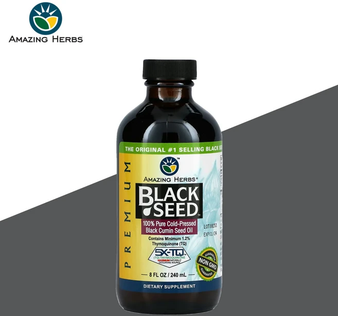 어메이징허브 프리미엄 블랙씨드 블랙큐민씨드오일 240ml 검은씨오일 축복의씨앗 오메가369, 1개 - 쿠팡