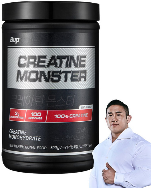 BUP 크레아틴 몬스터 모노 하이드레이트, 1개, 300g