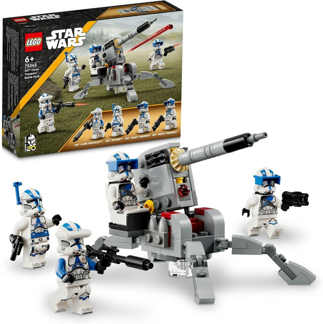 레고 스타워즈 클론 트루퍼 501부대 배틀팩 75345 LEGO, 단일 옵션, 1개