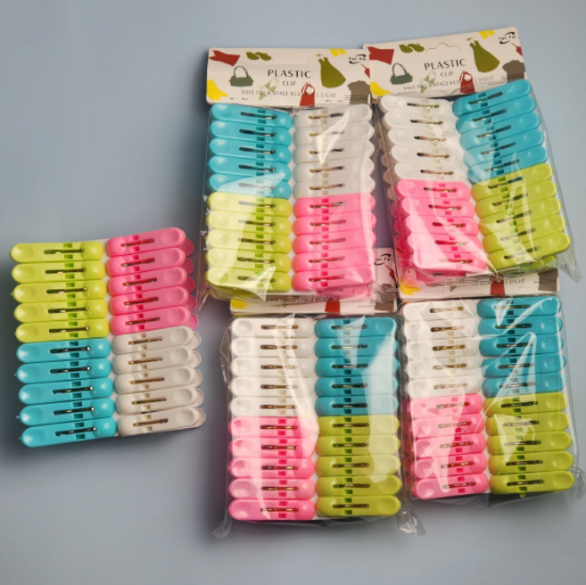 예쁜 컬러 플라스틱 소형 빨래집게, 혼합, 100개