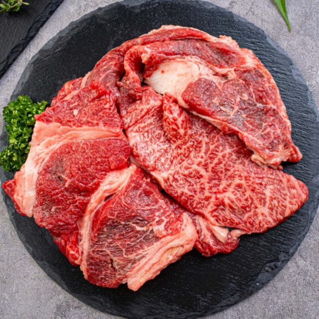 1등급 한우 구이용 1kg 한상모듬 꽃등심 새우살치 채끝살 특수부위 구성, 1개