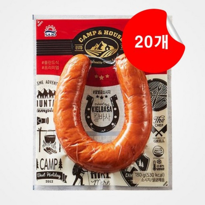 사조대림 [대림냉장] 킬바사 소시지 180g, 20개