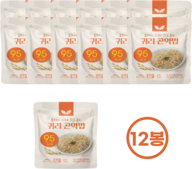 봄날) 90kcal 곤약밥 150g, 12개, 12개