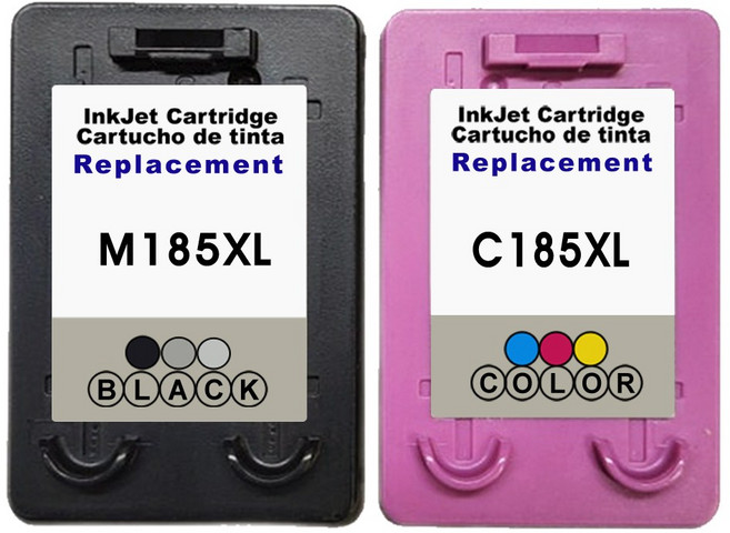 잉크아울렛 삼성 INK-M185 XL 호환 잉크 C185 XL 대용량세트 검정+컬러 M185XL C185XL SL-J1680 J1683 J1685 J1780, 1개, M185 검정+C185 컬러 세트