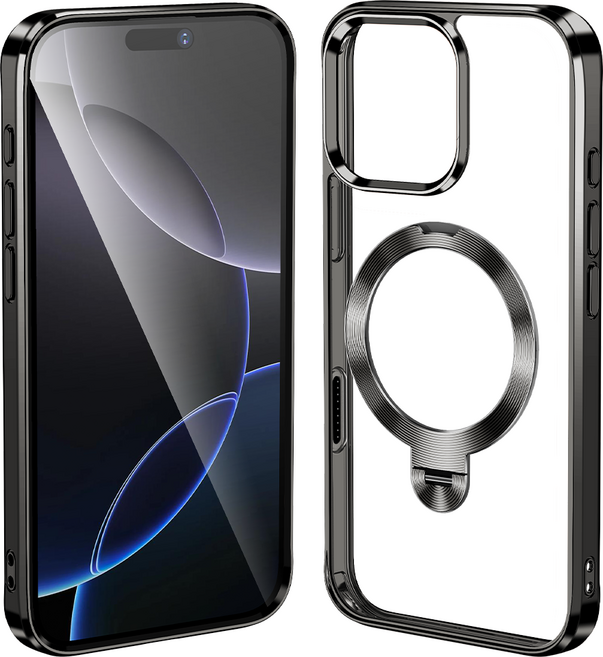 색방지 아이폰17 16 15 호환 360도 회전링 스탠드 맥세이프 무선충전 편리한 핸드폰 케이스