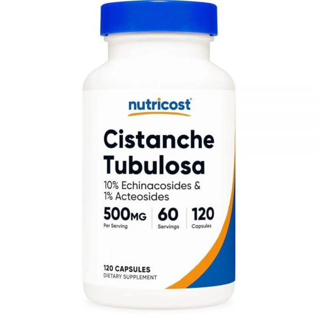 Nutricost Cistanche Tubulosa 1회 제공량당 500mg 120캡슐 - 비건 GMO 프리 60회 분량, Nutricost Cistanche Tubulosa 1, 1개 - 쿠팡