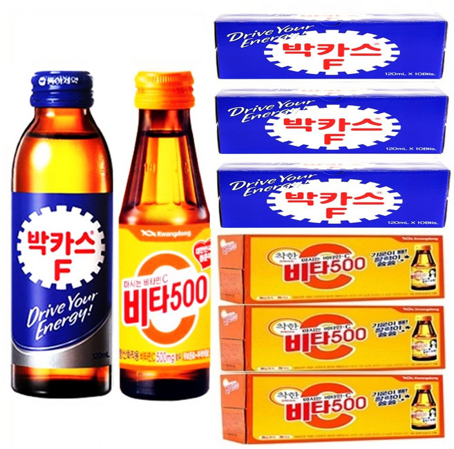 비타500(100mlx30병) + 박카스F(120mlx30병), 59개