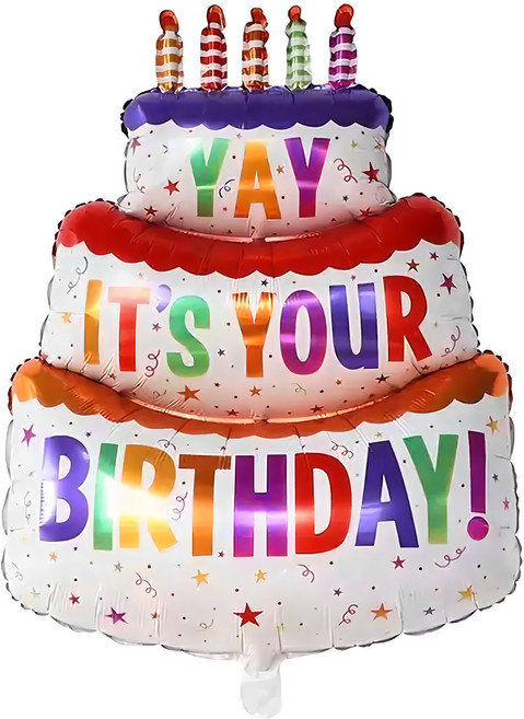 파파 파티 1m 케익 케이크 풍선 생일 파티, 1개