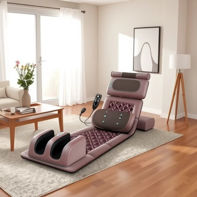 전신 안마 매트리스 온열 진동 마사지기 목 허리마사지기 안마매트 누워서 사용하는마사지 패드, 기본형 7모터+온열패드, 단일 모델